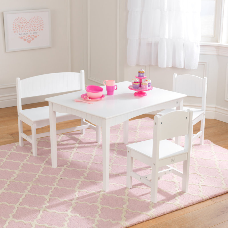 KidKraft Nantucket Kids 4 Piece Play Table and Chair Set Reviews Wayfair